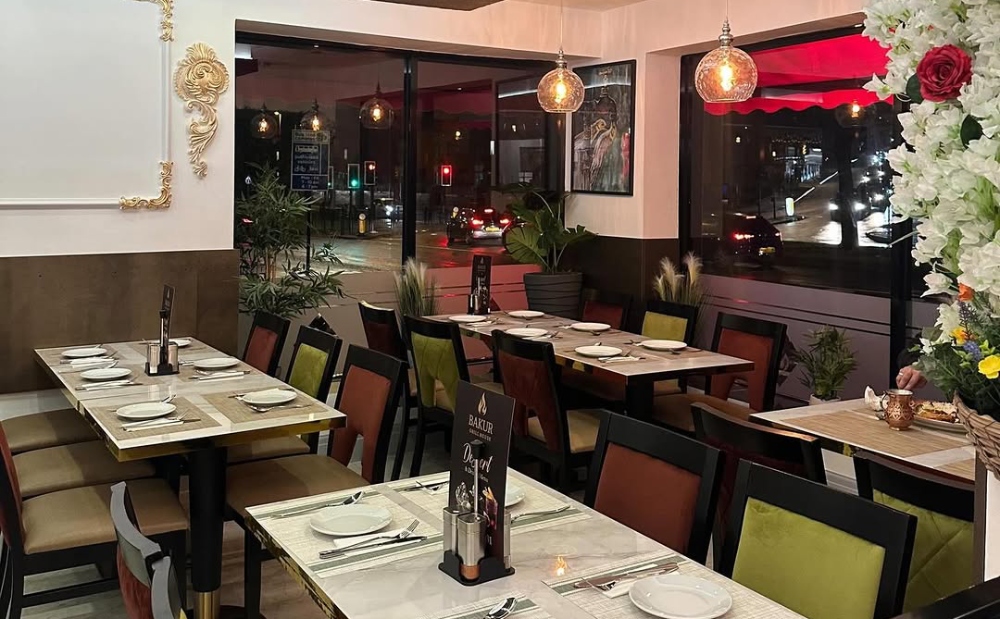 Interior of Bakur Grill House, a Persian Restaurant's Dining Atmosphere 
in Oldham 