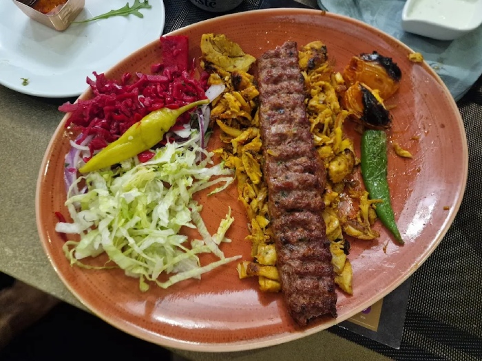 Sultani Kebab Served in Bakur Grill House in Oldham 